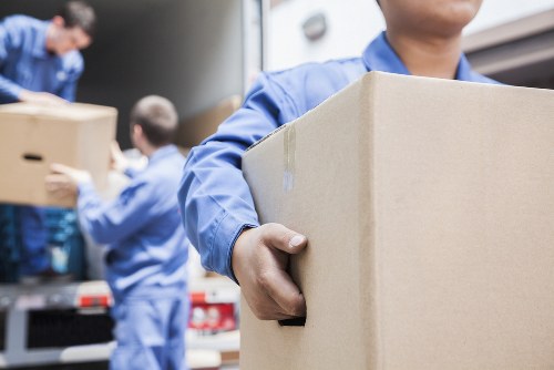 Commercial moving team planning a business relocation in Swiss Cottage