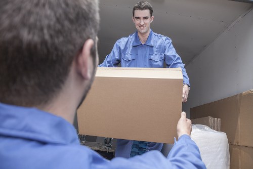 Removal team planning a move in Swiss Cottage near local flats