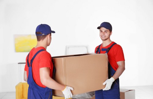 Van moving boxes and furniture for a transparent Swiss Cottage quote