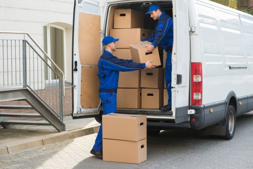 Movers helping a local household move in Swiss Cottage