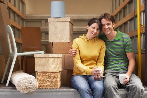 Local furniture removal team handling sofa pick-up in Swiss Cottage