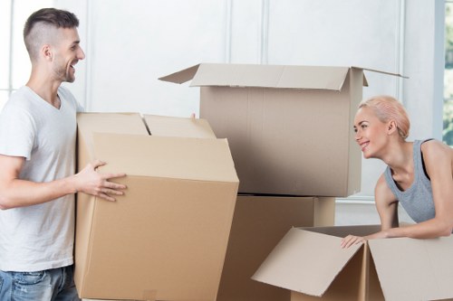 Moving van ready for residential and office removals in Swiss Cottage