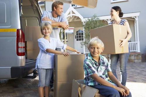 Local removal van ready for flat and office moves in Swiss Cottage
