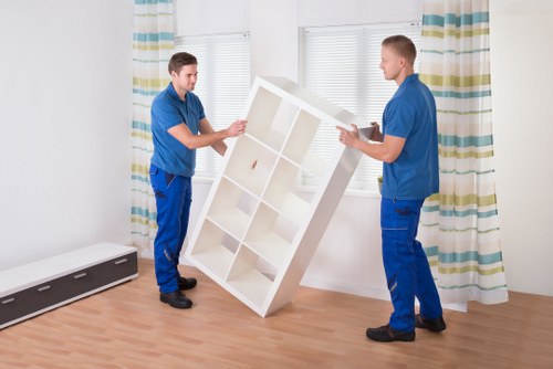 Boxes, packing materials, and moving checklist for a local relocation